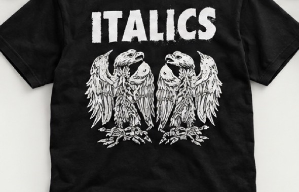 ITALICS T-shirt — eagles